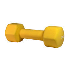 Гантель Stein 3 кг неопренова жовта